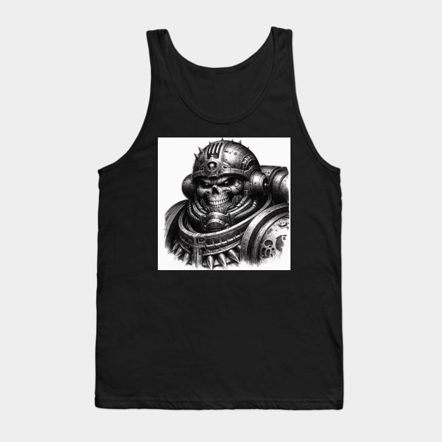 Undead Chaos Space Warrior Tank Top by dystopiatoday